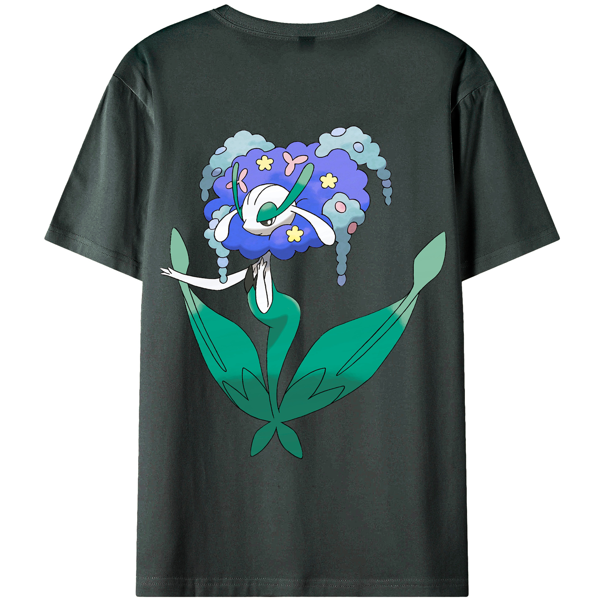 （画像用） ポケットモンスター Pokémon 綿100％ メンズ半袖Tシャツ（バックプリント） 通気性